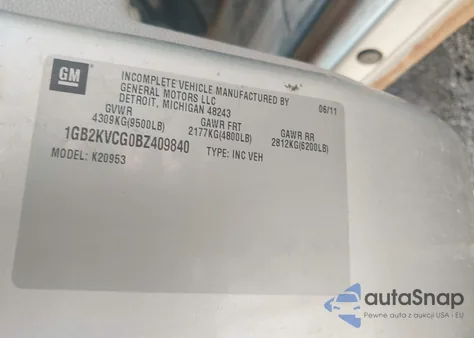 2011 Chevrolet Silverado 2500Hd Work Truck from USA, damaged, VIN 1GB2KVCG0BZ409840